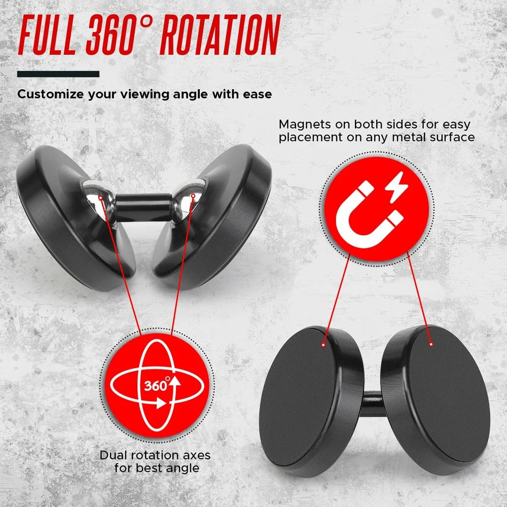 Dual Side Magnetic Phone Holder 360 Degree Rotation